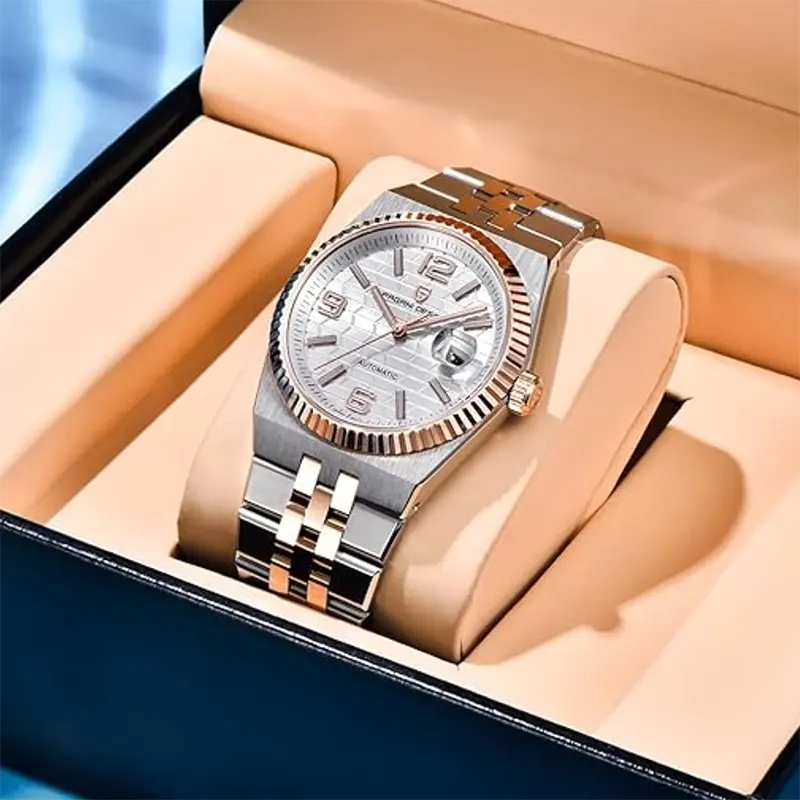 Pagani Design Land Dweller Duel tone Silver Dial Men's Watch- PD-YS027